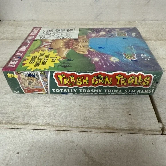 TOPPS TRASH CAN TROLL STICKERS 1992 BOXSEALED 1ST SERIES36 PACKS NOS